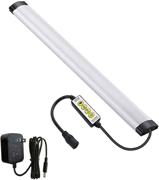 Dimmable Under Cabinet Lighting, RGB LED Light Bar, Inline Control Lamp, Multicolor Under Counter Lights for Desk, Room, Cupboard, Hallway, Shelf, Closet (12 Inch)