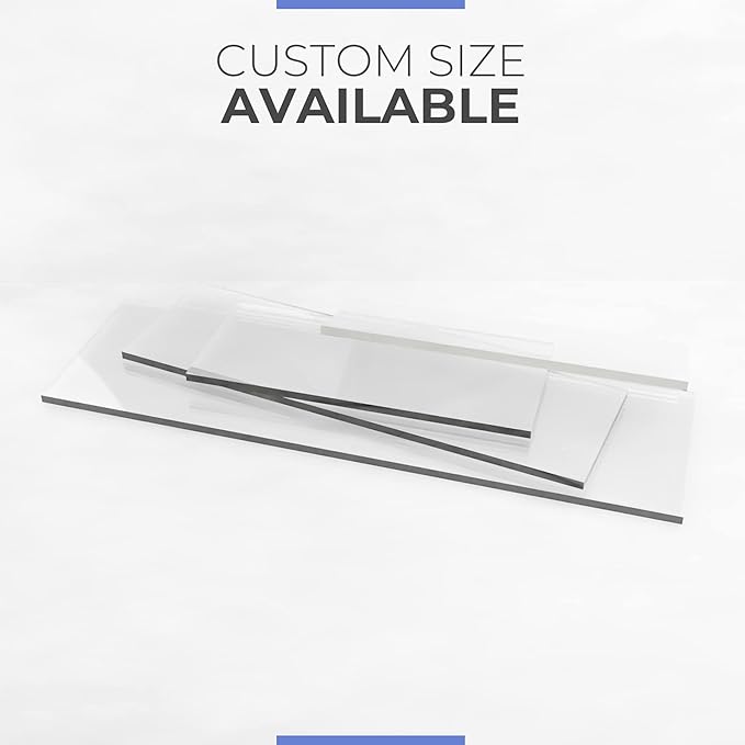 Fab Glass and Mirror Custom Acrylic Glass Shelves for Wall - 1/2