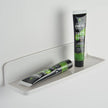 Stick On Small Wall Shelf,White Floating Shelves Wall Mounted - Adhesive Strips | Plastic Hanging Display Shelf for Bedroom,Kitchen,Living Room,Bathroom,Office (2Pcs/Set)
