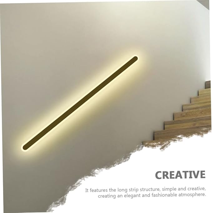DOITOOL Elegant Minimalist Wall Light for Bedroom Living Room and Hallway Led Background Fixture with Warm Light Durable Iron Design for Home Decor