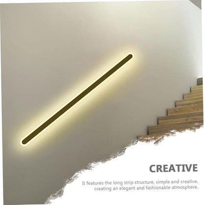 DOITOOL Elegant Minimalist Wall Light for Bedroom Living Room and Hallway Led Background Fixture with Warm Light Durable Iron Design for Home Decor