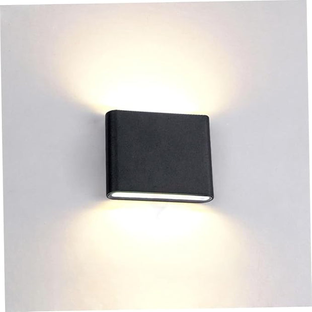 NUOBESTY 1pc Modern Led Wall Light Minimalist Black Indoor Fixture for Bedroom and Corridor Soft Warm Lighting Easy to Clean