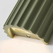 7 Inch Large Contemporary Wall Sconce Modern Wall Light Up and Down 2 Lights Nordic Green Wall Mounted Lamp Half Cylinder Resin Plaster Sconces Lighting for Living Room Stairway