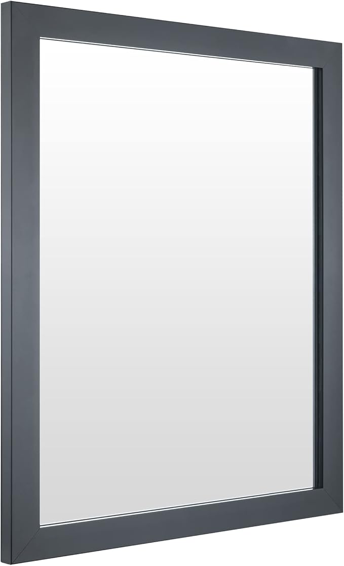 BOMINICA Rectangular Wall Mirror Framed Wall Mirror 16” x 20” for Bathroom, Living Room, Vanity, Black