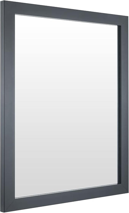 BOMINICA Rectangular Wall Mirror Framed Wall Mirror 16” x 20” for Bathroom, Living Room, Vanity, Black