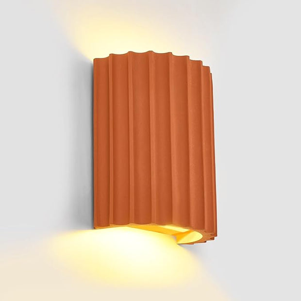 ZEROUNO Resin Modern LED Wall Sconces Wall Lighting, Hardwired Indoor Wall Lights Up and Down Wall Mount Night Light Wall Lamp Fixture for Living Room Bedroom Hallway Corridor Stairs (with G9 Bulbs)