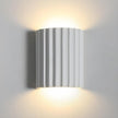 7 Inch Large Contemporary White Wall Sconce Modern Wall Light Up and Down 2 Lights Wall Mounted Lamp Nordic Resin Plaster Sconces Lighting for Living Room Bed Room Stairway Hallway