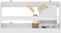 Furinno Hermite Multipurpose Wall Mounting Storage Shelf, White