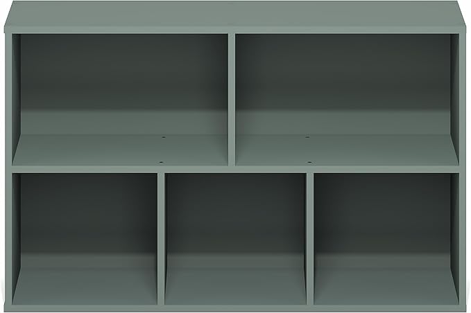 Furinno LUDER Book Shelf, 5-Cube Bookshelf, Reversible Bookcase, 9.4