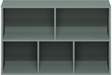 Furinno LUDER Book Shelf, 5-Cube Bookshelf, Reversible Bookcase, 9.4