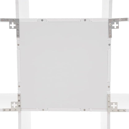 Wall Mounted Book Shelf 3-Tiers 9 Compartment Geometric Bookshelf Decorative Display Open Shelves Floating Shelf Bookcase Holds up to 66.1 lbs (White)