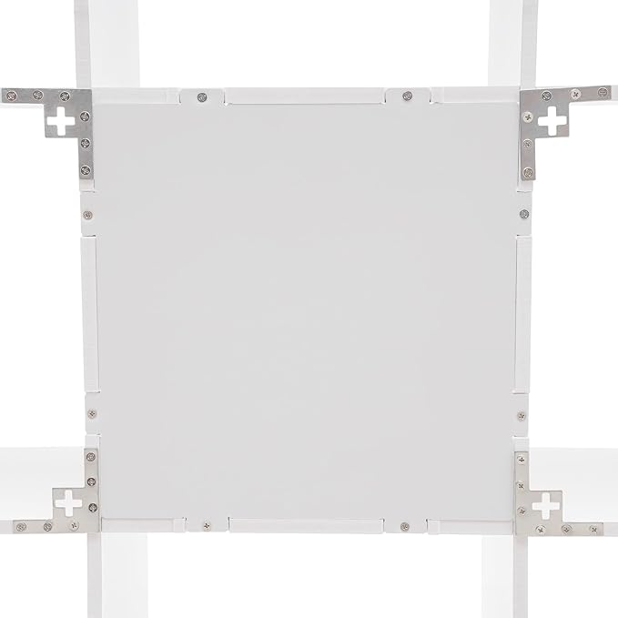 Wall Mounted Book Shelf 3-Tiers 9 Compartment Geometric Bookshelf Decorative Display Open Shelves Floating Shelf Bookcase Holds up to 66.1 lbs (White)