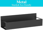 Metal 4 Pack Magnetic Spice Storage Rack Organizer for Refrigerator and Oven, Black Fridge Organizers and Storage