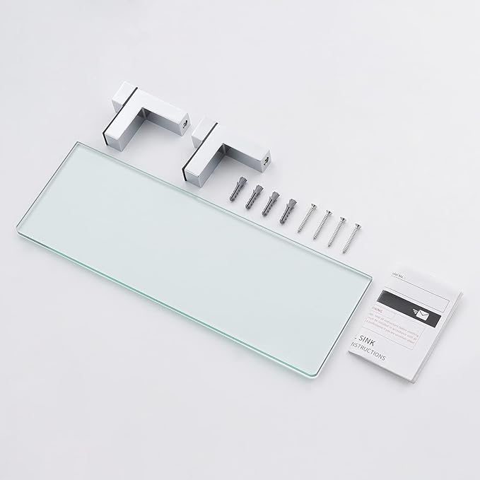 KES Bathroom Tempered Glass Shelf 14