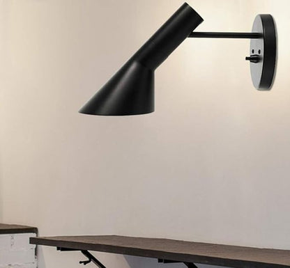 Wall Sconces AJ Wall Light fixtures Minimalist Nordic Modern Black 1 Light Wall Lamp Adjustable Angle Head Wall Mounted Light Lamp Fixtures for Living Room Barn Aisle Corridor Porch Bar