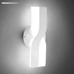 Kawell 12W Minimalist LED Wall Light 1%-100% Dimming Modern Wall Sconce Hardwired Indoor Wall Lamp Square for Bedside Hallway Study Kitchen, White 6000K