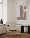 Nationcog Modern Nude Brown Minimalist Art, Trendy Contemporary Wall Decor, Large Beige Home Accent, Affordable Easter Gift Design (Unframed) (24x36)