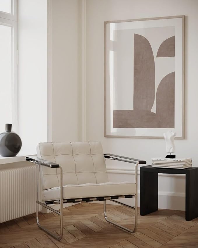 Nationcog Modern Nude Brown Minimalist Art, Trendy Contemporary Wall Decor, Large Beige Home Accent, Affordable Easter Gift Design (Unframed) (9x11)