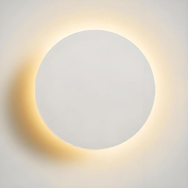 Modern LED Wall Sconces, 3000K Warm White Round Disc Shape LED Wall Light, Minimalist Indoor Mounted Lamp for Bedroom, Bathroom, Living Room, Hallway, Corridor