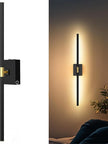 Wall Sconce Battery Operated Wall Light: 10000mAh Wireless Wall Sconces with Remote Control, 360° Rotate Rechargeable Wall Scone for Bedroom Living Room Bathroom Hallway, 31.5 Inch, Black