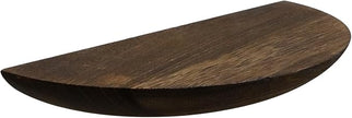 2 Pack Floating Shelves,Half Round Wood Wall Mounted Shelves for Bedroom Living Room Bathroom Kitchen Office and Plants Wall Decor,Brown