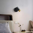 Wall Sconce with Switch,Black and Gold Bedroom Lights for Wall Hardwired,Modern Sconces Wall Light with Rotatable Lampshade,Industrial Wall Lamps for Living Room,Corner,Hallway,Nightstand,Wall Decor