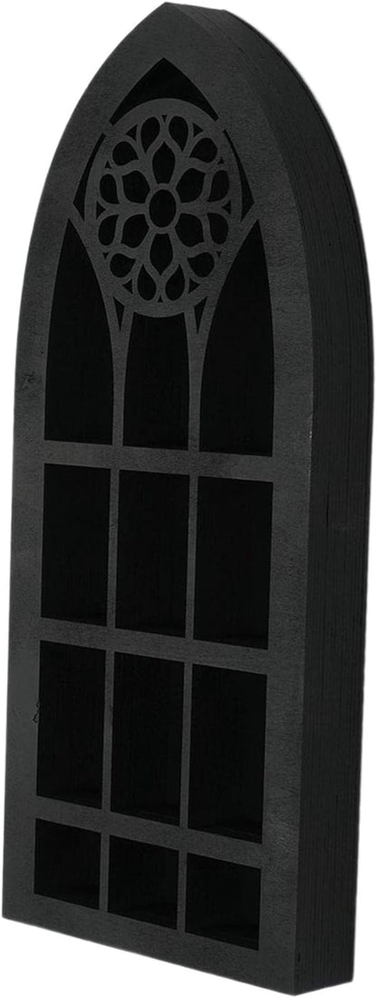 Wall Display Shelf Modern Church Window Design Stones Holder Wall Hanging Shelves for Kitchen Bathroom Office Gothic Room Decoration Bedroom