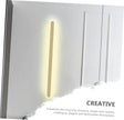 Modern LED Wall Light Fixture Minimalist Backdrop Light for Bedroom Living Room Corridor Durable Iron Construction Warm Light Home Decoration