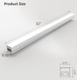 Under Cabinet Lighting Plug in, 32 Inch 1 Pc, Linkable AC120V 3CCT 3000K/4000K/5000K Ultra Slim, LED Under Cabinet Lights for Counter Light, Kitchen, Shelf, Sink, Workshop, Desk, White