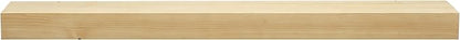 Dogberry Collections Smooth Timber Floating Shelf – Versatile Wood Mantel & Wall Shelf (Natural, 72 in.)