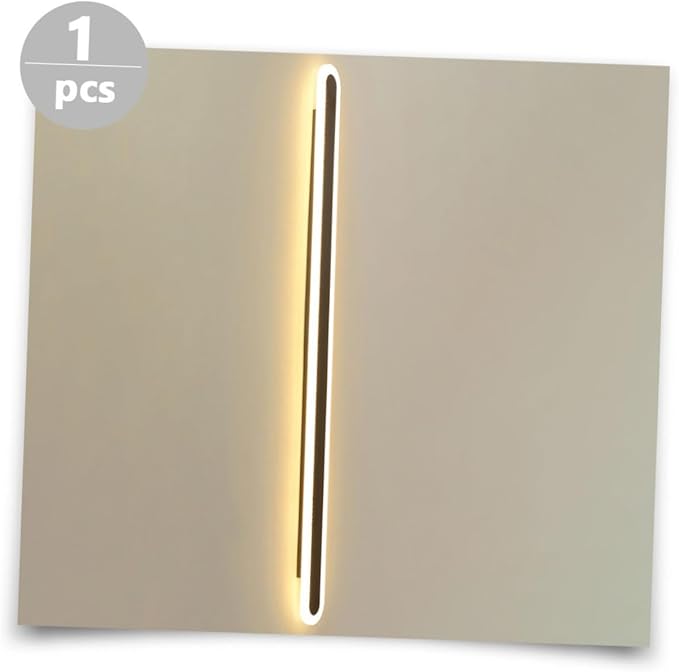 Minimalist Black Frame LED Wall Light Warm Glow Modern Bedside Lamp for Bedroom Living Staircase Backdrop Decorative Indoor Wall Sconce