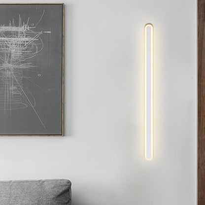 Minimalist LED Wall Lamp Warm Light Bedroom Backdrop Sconce for Living Stairway Corridor Energy-Saving Modern Wall Light Fixture Easy Installation