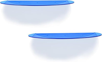 SetGame 2-Pack 24 Inch Acrylic Wall Shelves Wall Decor Wall Mounted, Floating Bookshelves Wall Ledge Shelf, Acrylic Shelves for for Action Figures Display, Room Décor, Space Saving, Items Organizer