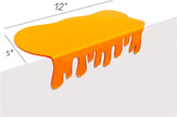 SetGame 2-Pack Acrylic Small Wall Shelves - 12 Inch Floating Shelf for Walls, Home Wall Display Ledges for Storage, Room Décor, Small Album & Items Organizer Display