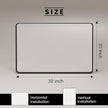 Black Bathroom Mirror, 20x30 Inch Rounded Rectangle Matte Framed Wall Mounted Mirror, Bathroom Vanity Mirror, Tempered Glass, Anti-Rust, Horizontal/Vertical