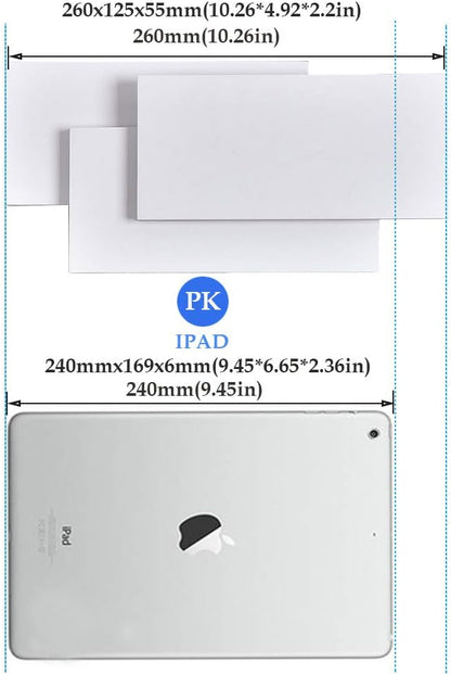Ralbay 24W Modern LED Wall Sconces Indoor Matte White Wall Light for Bedroom Up and Down Wall Mount Light, Warm White 3000K