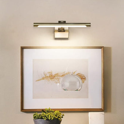 Joosenhouse LED Picture Lights for Paintings Bronze Finish 16.53" Long Swing Arm Display Wall Art Light 7W Gallery Hallway Lighting Over Pictures,Hardwired Connection 3000K