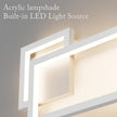 Ralbay Modern Indoor Wall Sconce Aluminum Up and Down 20W LED Modern Wall Sconce for Indoor Living Room Bedroom Hallway (Natural White Light, 4000K)