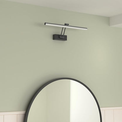 Wireless Picture Light, 16 inches, Battery Operated, Dimmable Black Metal LED Art Light for Wall Sconce