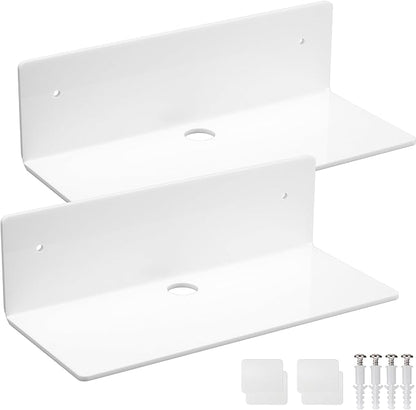 Acrylic Wall Shelves for Storage,Floating Shelf,Acrylic Display Shelves,Ledges for Pop Figures,Plant,Picture Photo for Bedroom Decor Living Room