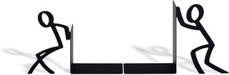 Geguton Liam Classic Bookend – Steel Epoxy-Coated – Decorative Book Support Pair for Living Room, Home Office or Gift