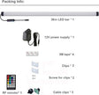 Dimmable Under Cabinet Lighting, RGB LED Light Bar, RF Remote Control Lamp, Multicolor Under Counter Lights for Desk, Room, Cupboard, Hallway, Shelf, Closet (36 Inch)