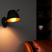 Kawell Modern Metal Wall Sconce Light Fixture Hardwired Indoor Night Light for Bedroom Living Room Kitchen Study Room, Minimalist Black Finish