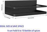 Magnetic Spice Rack Organizer Single Tier Refrigerator Spice Storage Shelf, kitchen organization, Easy to Install the Side of Refrigerator Can Hold spices,Jar of Olive Oil, Pepper, Small Things