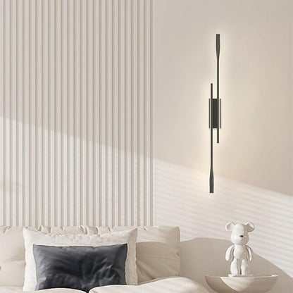 Modern Corner LED Wall Lamp Minimalist Indoor Light Long Strip Linear Light Hardwired Hallway Wall Sconce Dimmable Lighting Fixture for Bedroom Kitchen Island Bar Living Room Bathroom