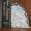 Nature's Decorations Agate Bookends - A Quality Natural Geode with Non-Skid Rubber Bumpers for Shelves, Office, Home Decor - Heavy Duty Cool Crystal Stone (4-6 LB)