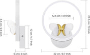 XEYOU 16W Modern Wall Sconce Lighting Indoor LED Creative Wall Light Fixture Butterfly Shape Decoration Wall Lamp for Living Room Bedroom Stair Corridor