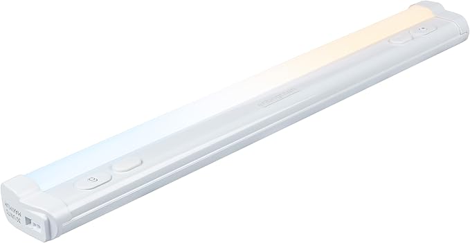Enbrighten 24 inch Plug-in Under Cabinet Lights, 1560 Lumens, Five White Settings from (2700K-6500K), Full Range Dimmable, One-Touch Sync Control, Linkable Under Counter Lights for Kitchen 82786-T1