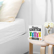 Easter Decor - Happy Easter Bruh Wooden Sign Home Living Room Bedroom Kitchen Bathroom Desk Table Shelf Decor - 5 x 5 Inches