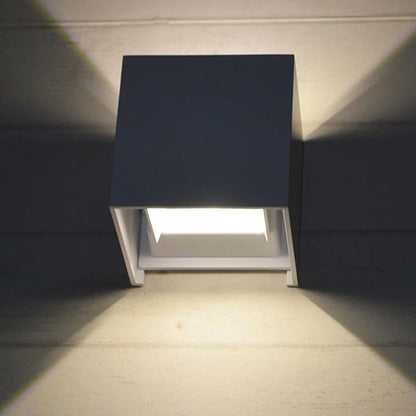 ICEMOB 3.94in Indoor Wall Sconce Dimmable 12W, Modern LED Wall Lamp Black, Up Down Wall Mount Lights Mini Metal for Living Room Bedroom Hallway Decor